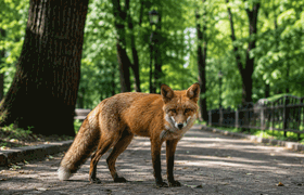В Челнах снова заметили лису